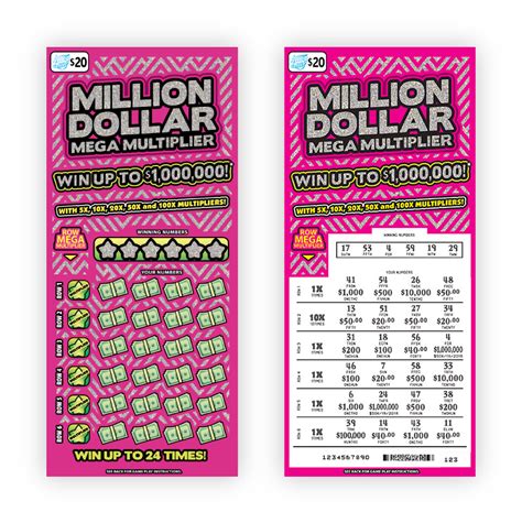 Million Dollar Winning Lottery Ticket