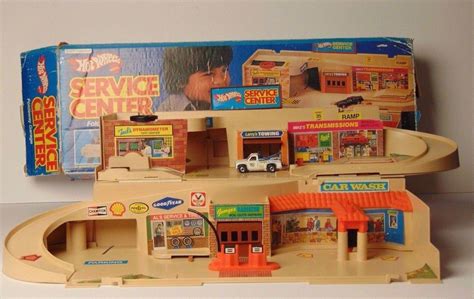 Vintage Mattel Hot Wheels Service Center And Garage Sto N Go Playset