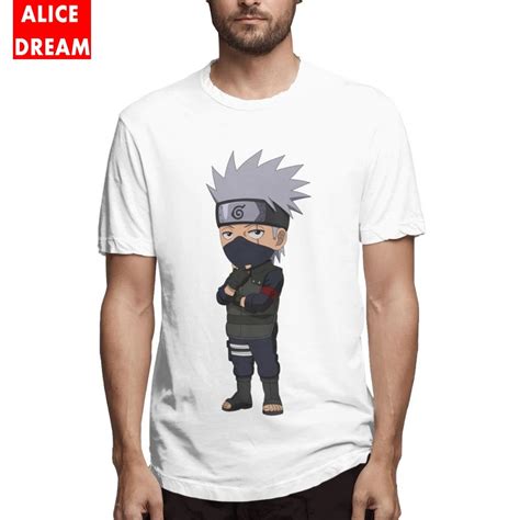 Chibi Kakashi Hatake Naruto T Shirt Menman Vintage Short Sleeve Organic