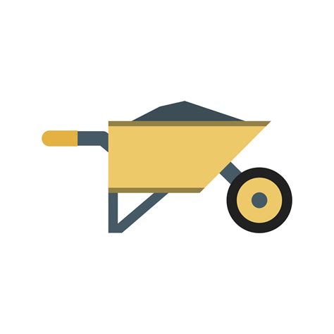 Wheelbarrow Vector Icon 356593 Vector Art At Vecteezy