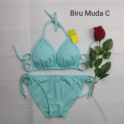 Jual New Bikini Segitiga Ikat Bi Bikini Set Baju Renang