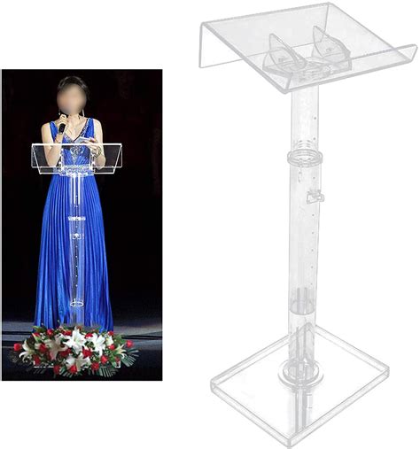 Buy Cncest Podium Acrylic Stand Up Podium Lectern Clearschool