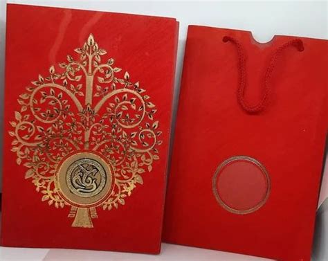 Red Printed Wedding Cards Leaflet At Rs Piece In New Delhi Id