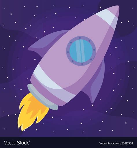 Rocket Space Design Royalty Free Vector Image Vectorstock