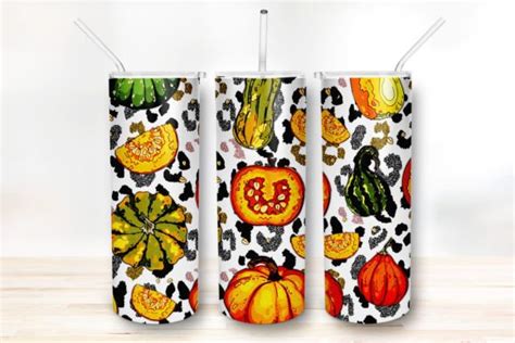 Pumpkin Fall Tumbler Sublimation Designs Graphic By Lloydcleora