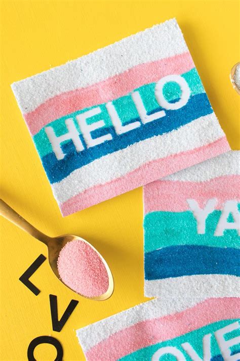 Diy Sand Art Cards Club Crafted Sand Art Crafts Colored Sand Art