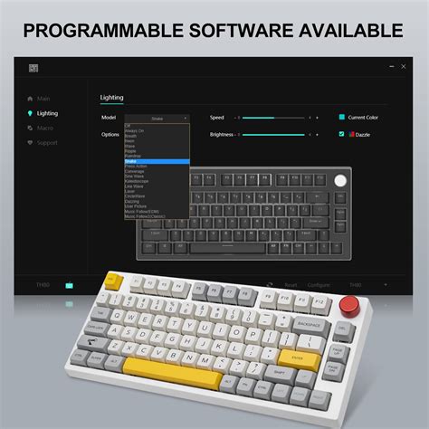 Epomaker Th Pro Hot Swap Rgb Ghz Bluetooth Teclado Para Juegos Con Cable Con