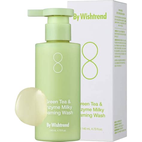 Энзимная пенка для умывания с зелёным чаем BY WISHTREND Green Tea ...