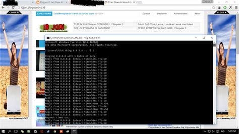 cek ping lewat cmd tutorial bergambar id jari share