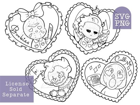Valentine Classic Horror Goth Svg Bundle Cut Files Etsy Classic