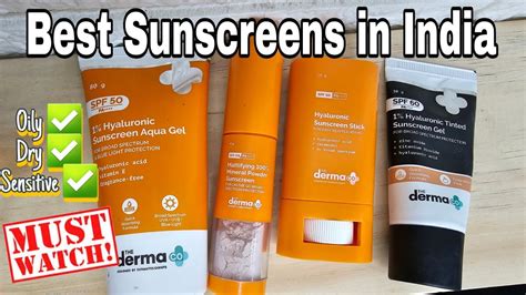 Best Sunscreen For Oily Dry Sensitive Skin Derma Co Sunscreen Review Best Sunscreen In