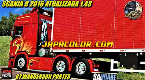 Conjunto Scania R 2016 Baú Top Qualificado Mods Ets2 143 Dalenha Mods