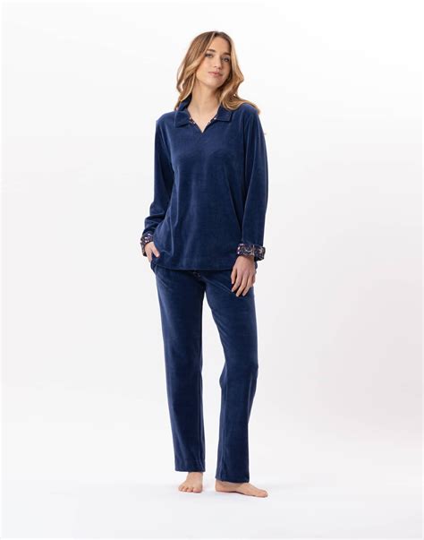 Robe Longue Imprim E Pois En Coton Riva Vert Lingerie Le Chat