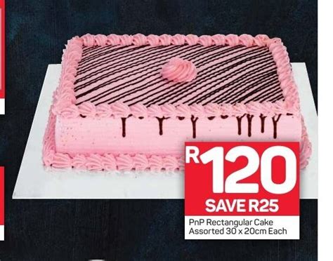 Pnp Rectangular Cake Assorted X Cm Each Offer At Pick N Pay