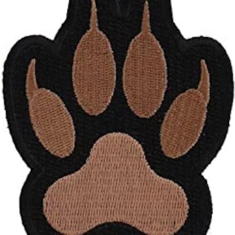 Paw Print Patch Etsy