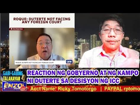 Gabi Gabing Talakayan Reaction Ng Gobyerno At Ng Kampo