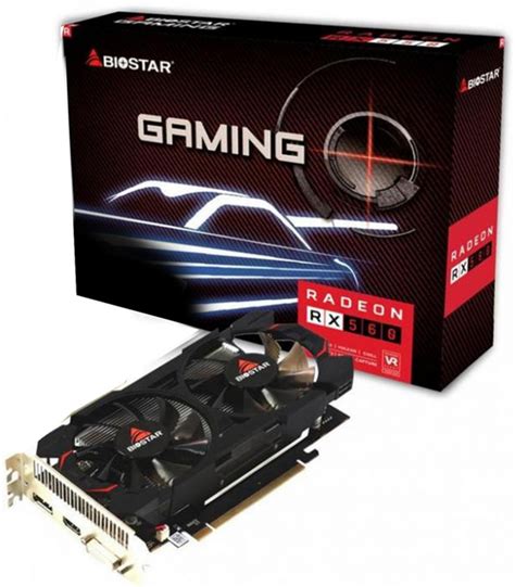 Видеокарта Biostar PCI-Ex Radeon RX 560 4GB GDDR5 (128bit) (1175/6000 ...
