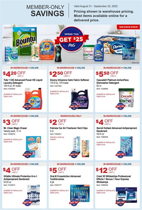 Costco Special Buys and Warehouse Savings from August 31