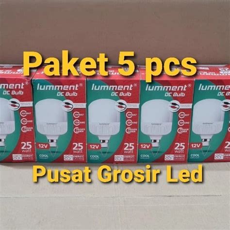 Jual Paket Pcs Lampu Led Lumment Dc Watt Aki Di Lapak Pusat Grosir