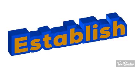 establish word animated gif logo designs