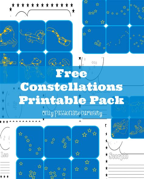 learning  constellations  printable pack