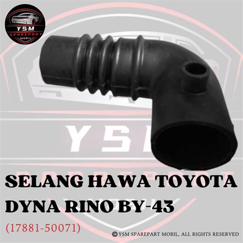 Jual SELANG HAWA FILTER UDARA TOYOTA DYNA RINO BY42 BY43 PENDEK