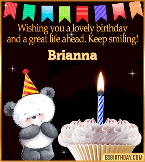 Happy Birthday Brianna  🎂 Images Animated Wishes【28 S】