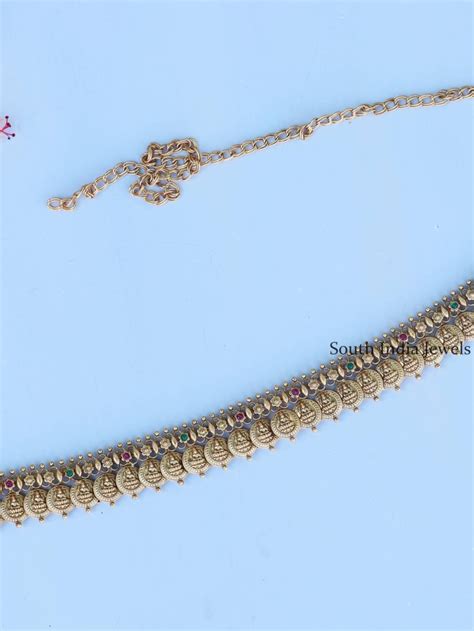 Lord Venkateshwara And Lakshmi Hip Belt South India Jewels
