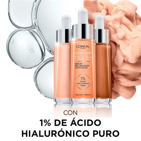 Sérum rellenador con color Accord Parfait Nude tono 4 5 Medium con