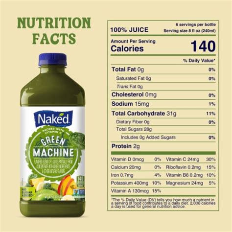 Naked Juice Green Machine Flavored 100 Juice Smoothie Blend 46 Fl Oz Frys Food Stores