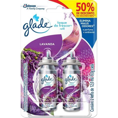 Aromatizante Glade Toque De Frescor Lavanda Refil De Desconto