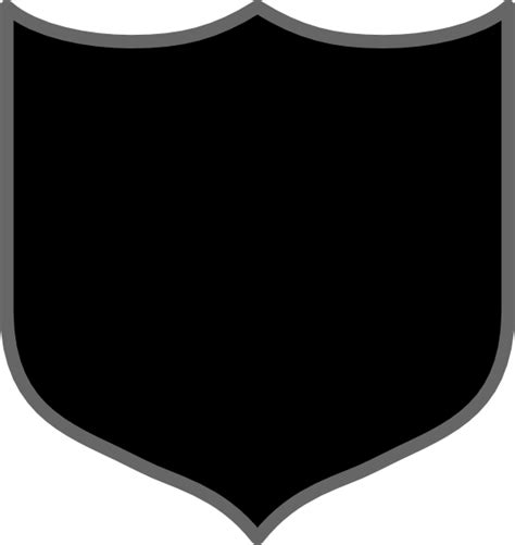 Black Shield Clip Art At Vector Clip Art Online Royalty