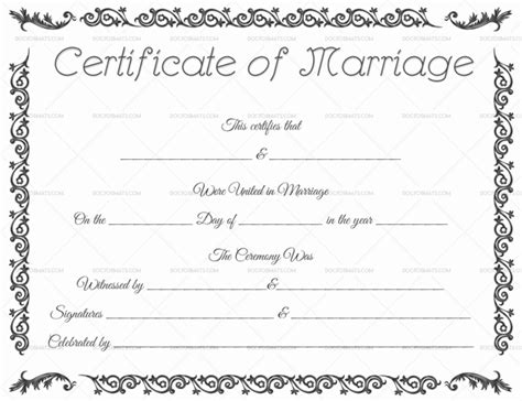 Free Printable Marriage Certificate Free Printable Templates