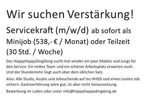 Wir suchen Verstärkung! – HappyHappyDingDong