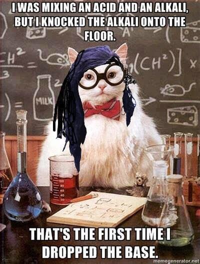 Drop Da Base Science Cat Science Cartoons Science Memes Science Nerd