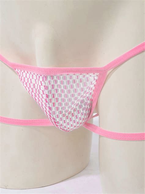 Male Sissy Lingerie Sexy Man Gay Underwear Hollow Out Bulge Pouch Briefs Low Rise Open Butt G