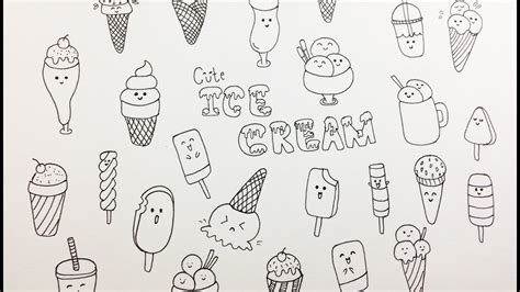 Ice Cream Cute Easy Doodle Art For Beginners