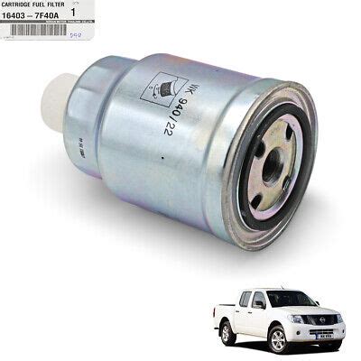 Genuine Cartridge Fuel Filter Silver Fits Nissan Navara Frontier D40