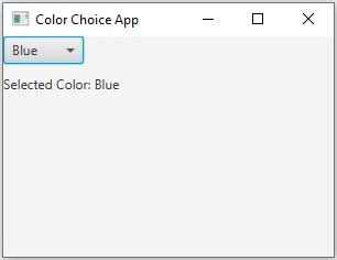 Choicebox And Labels In Javafx