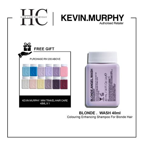 Kevin Murphy Blonde Angel Wash Color Enhancing Hair Shampoo 40ml For Blonde Hair Shopee