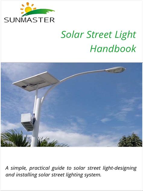 Solar Street Light Handbook Zhejiang Sunmaster Pdf