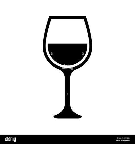 Wine glass clipart Black and White Stock Photos & Images - Alamy