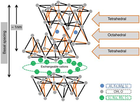 Layered silicate's structure. (Adapted with permission from Ref. [1 ...