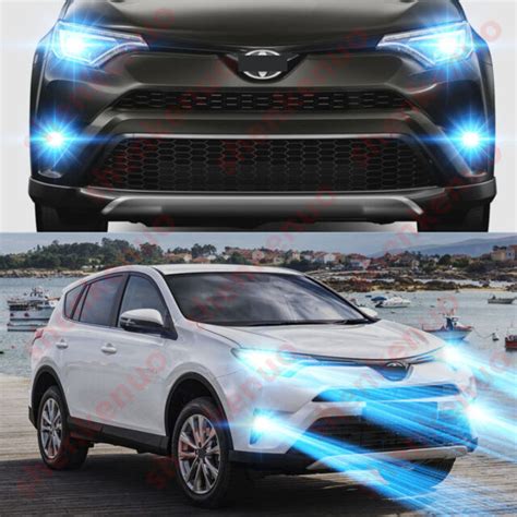 For Toyota RAV4 2016 2017 2018 4PC 8000K LED Headlights Fog Lights