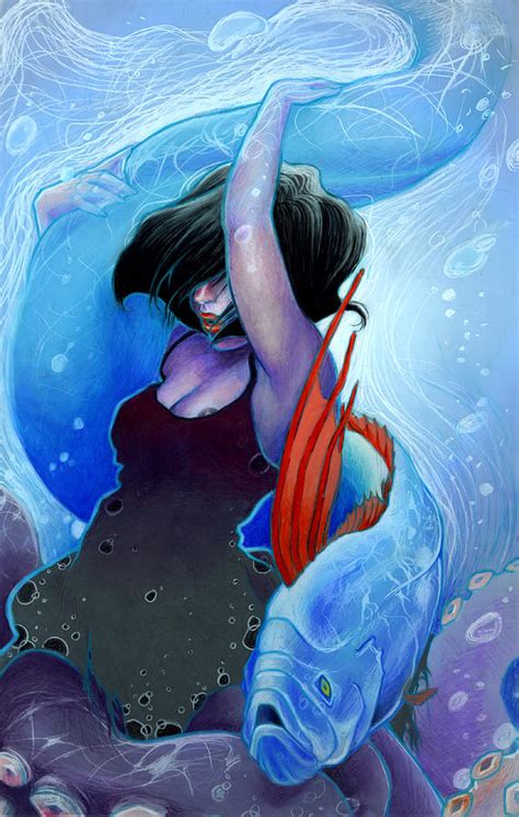 The Sea Witch Drawing By Shauna Kappers Pixels