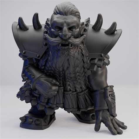 Hot Goblin 灰色のドワーフE ミニチュア ホットゴブリン TRPG 戦士