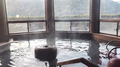 Japanese Hot Spring Onsen Stock Footage Video Of Resting 330964112