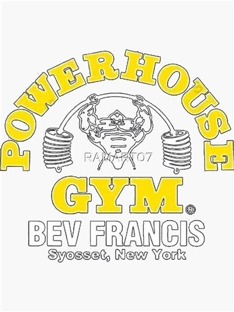 Power House Gym New York Ny Gym Sticker For Sale By Ramart Redbubble