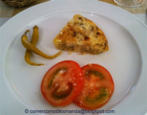 Comer Como Dios Manda Torta De Patatas Y Ajos Tiernos