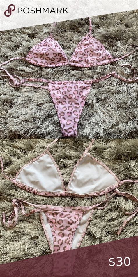Light Pink Cheetah Bikini In Cheetah Bikini Bikinis Pink Cheetah
